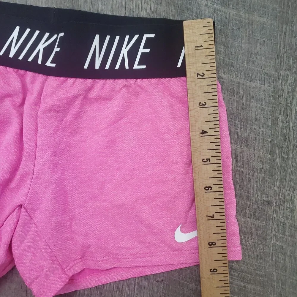 Nike Girls Athletic Shorts Size Small Pink Dri-FIT Inseam 3